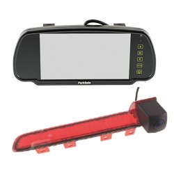 Parksafe 7" Clip On Mirror Monitor with T5/T6 Brake light camera