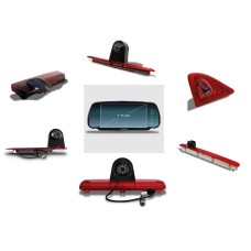 Parksafe 7" Clip On Mirror Monitor with brake light camera